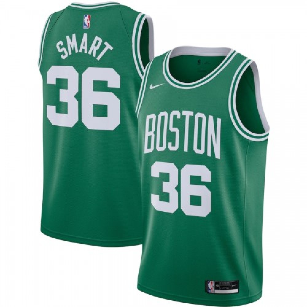 Men's Boston Celtics Marcus Smart #36 Kelly Green 2020/21 Swingman Jersey - Icon Edition-Pro Kit Vault | Brand New 26/27 Sports Jerseys